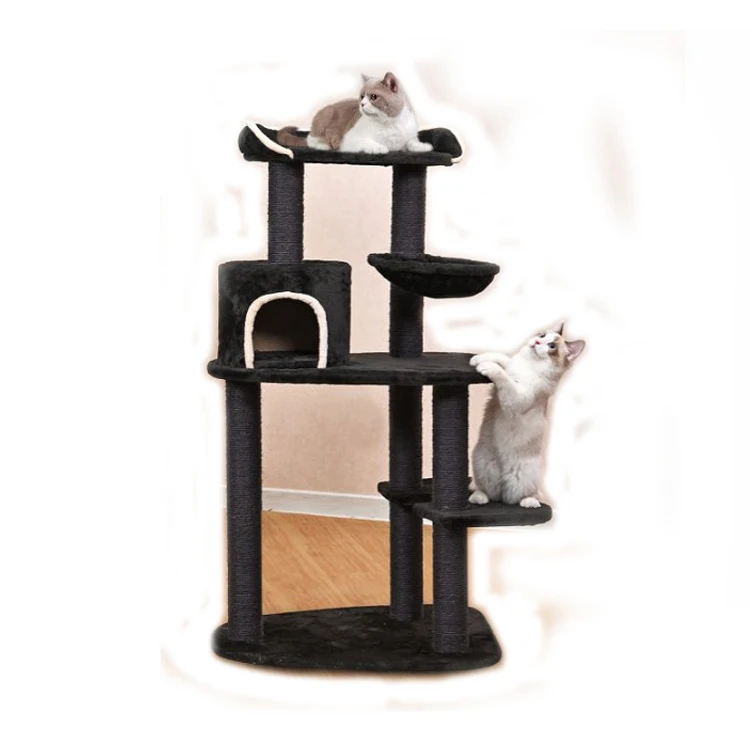 Petstar Factory direct Supply hot Selling And High Quality plush Cat Scratching Tree With ball toy