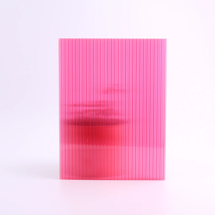 6mm Red Honeycomb Structure Polycarbonate Hollow Sheet