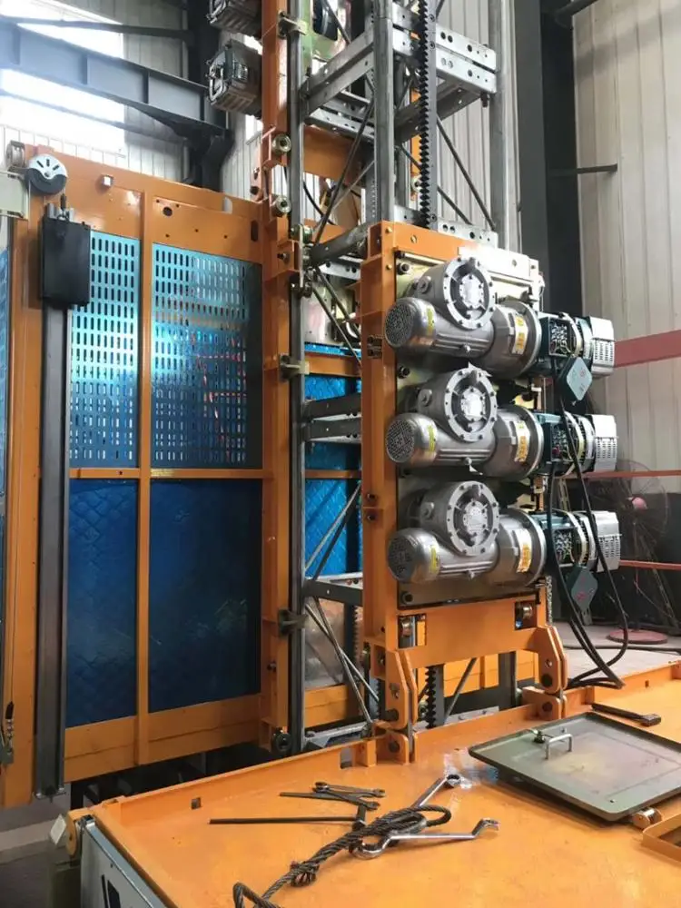 Schneider Motor and Adjustable Speed Electric Panel Building Construction Lift Hoist 0.5-4T 50-150m Construction Works Xingdou