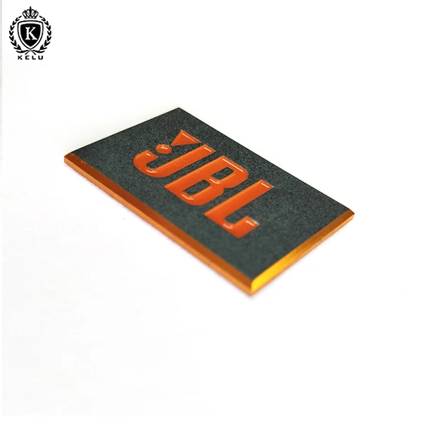 LG-AN-A002 Aluminum sound equipment or car patch logo emblem logo sticker with 3M back glue