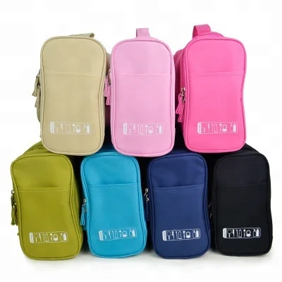 yiwu factory OEM/ODM Custom Waterproof Zipper Travel Cosmetic Bag Makeup Box 600d Polyester Large Capacity Hanging Toiletry Bag