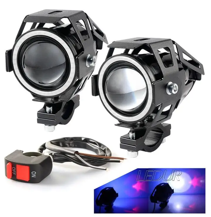 10W 12V-80V U7 фара мотоцикла мотоцикл 3000LM двигателя прожектор лампы мотоцикл led U7 дальнего света Противотуманные фары Дневные Фары точечные led головной свет лампы