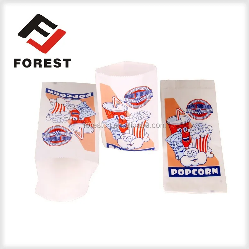 Chicken Packaging,custom Food Grade Popcorn Packaging,greaseproof Paper Bag for Food Top Customized Offset Printing Corn FL