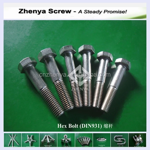 hex bolts grade 4.8 5.8 6.8 8.8 10.9 12.9, aisi 410 s galvanised 8.8 hex bolt