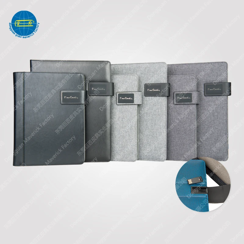  Экологичное полотняное портфель формата А4 с внешним аккумулятором и USB-портом