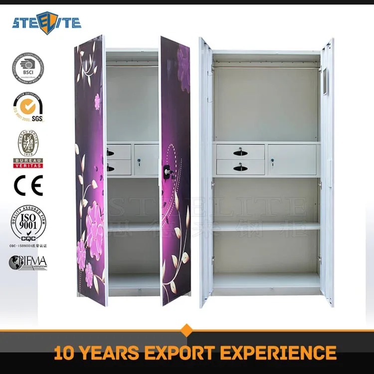 Modern Home Furniture Steel Cupboard Price Cheap Folding Cupboard Wardrobe