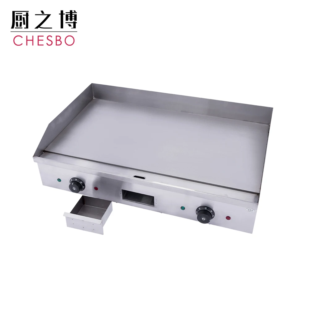 Factory wholesale Stainless steel induction griddle cooker flat cast bbq grill pan commercial grill griddle