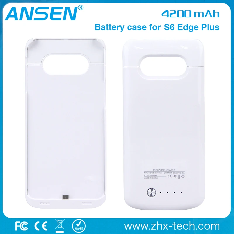 Hot selling 4200mAh External Battery Charger Case for Samsung s6 edge plus BLACK