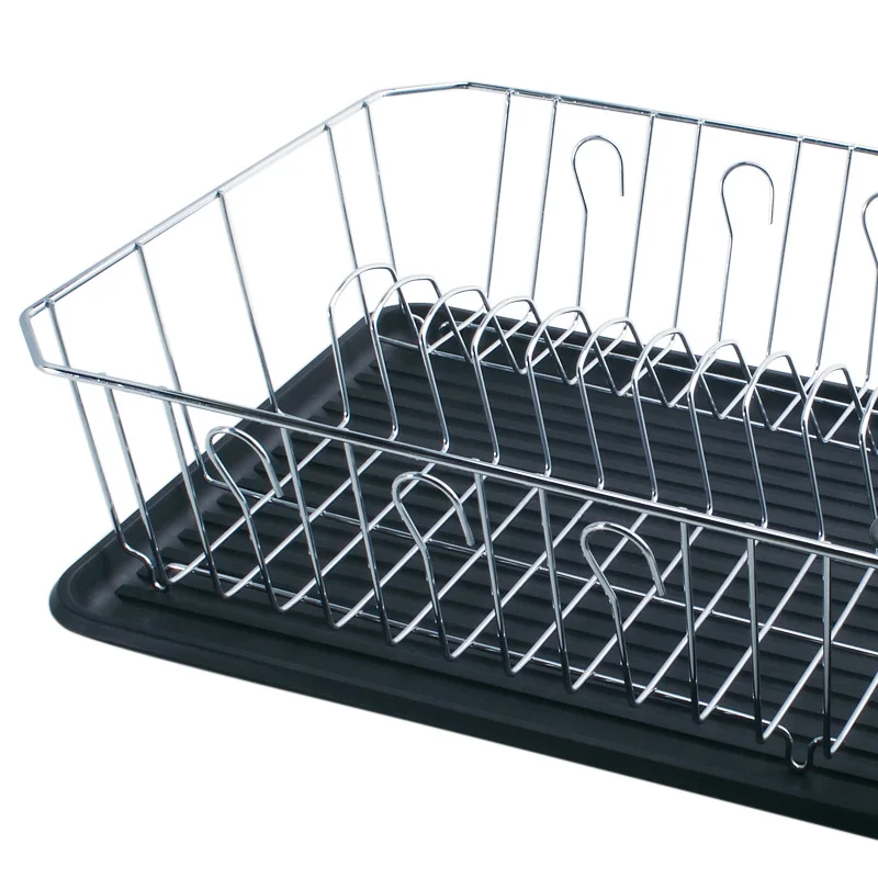 Kitchen Drying Dish Rack Plates Bowl Cup Storage Organizer Holder Tray Tableware Shelf Single Layer Organizar  Cabinet Basket