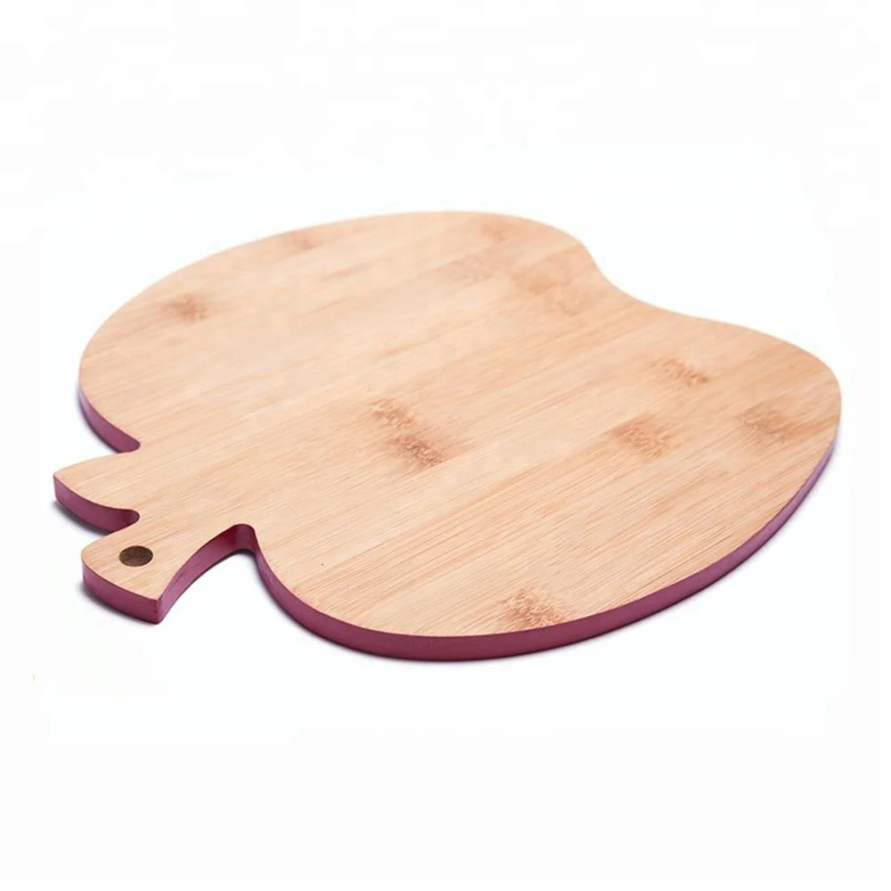 Экологичная бамбуковая кухонная разделочная доска в форме яблока, Бамбуковая разделочная доска