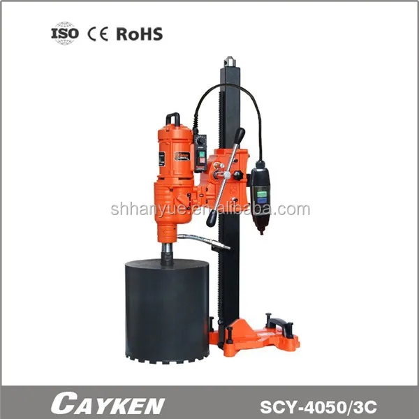 CAYKEN Three-shift Gear Speed Diamond Drill Professional Wet Core Drill Machine for Reinforced Concrete