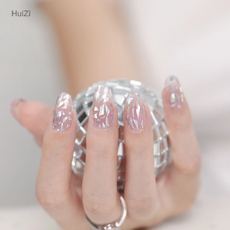 Custom 2D/3D nail stickers metallic nai stickers nail wraps 2024
