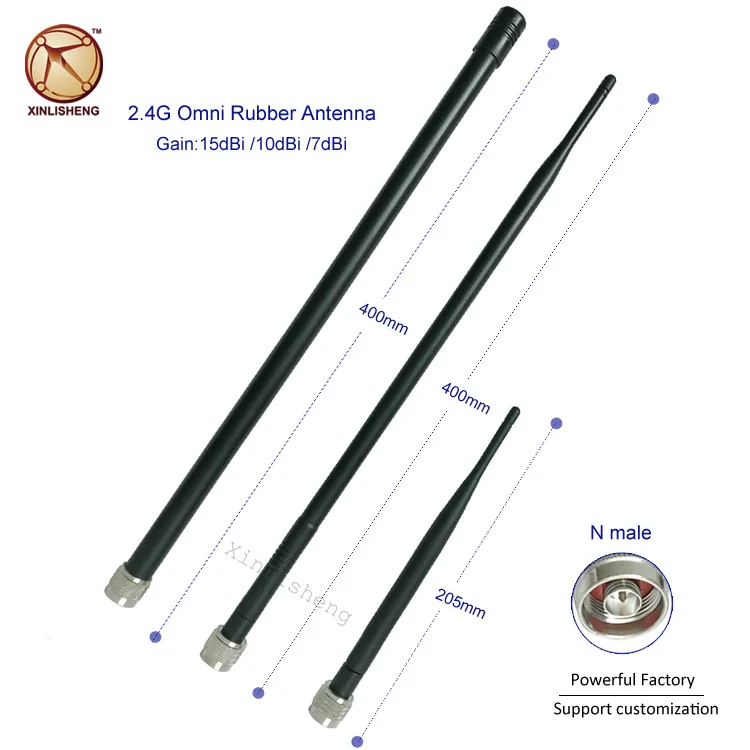 2.4G External WiFi Antenna 7DB High Gain 7dbi WiFi Antenna Omni Directional Antenna with N male RPSMA male