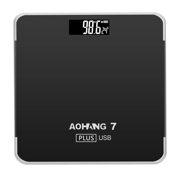 Custom Designed Portable Cheap And Fine USB Rechargeable Electronic Digital Bathroom Scale