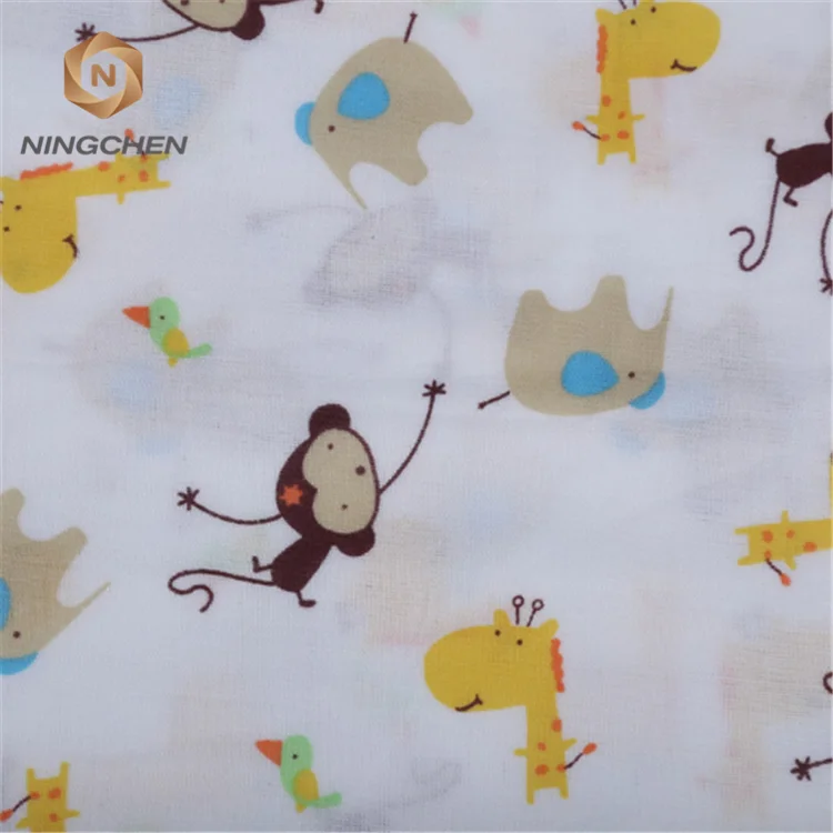 
cotton gauze Exported good quality white color double gauze fabric Organic Cotton Gauze Muslin Printed Patterned Muslin Baby Whi 