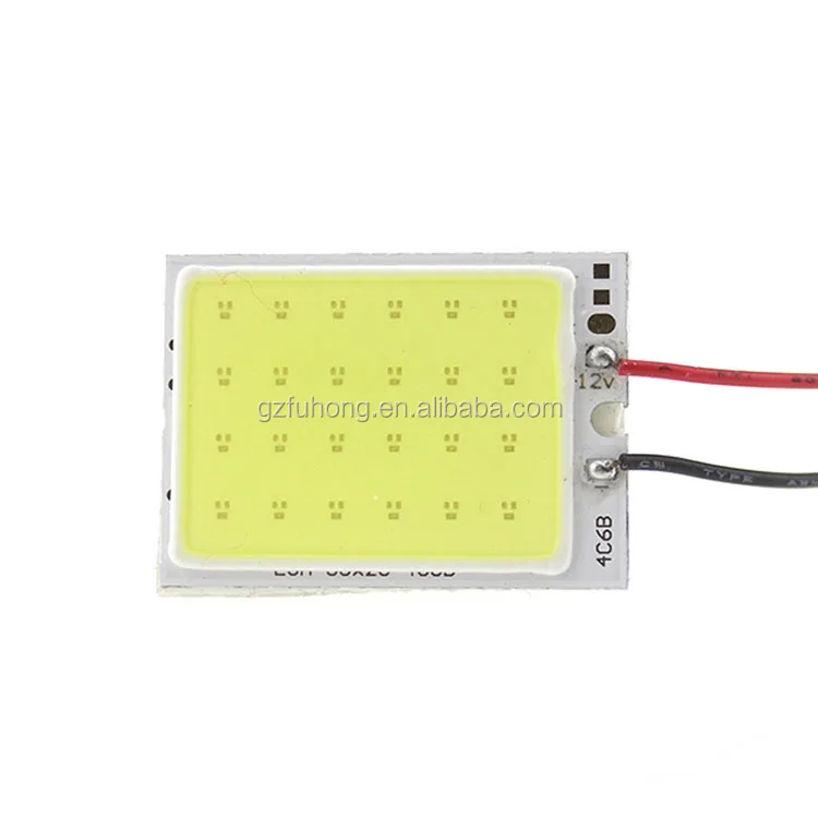 
whole sale 12v cob led car dome light 24 leds Interior lights festoon lamp 