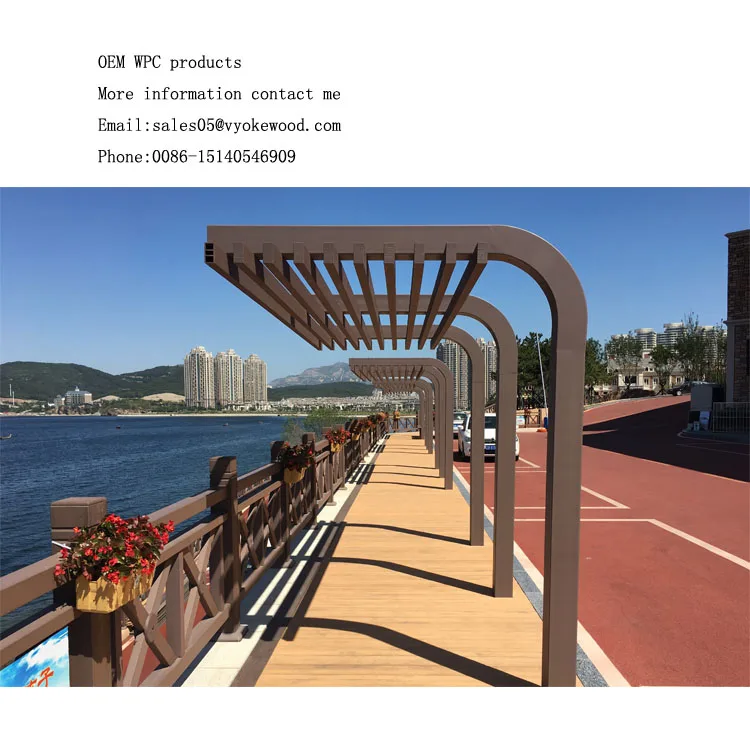 
OEM Wood Plastic Composite Waterproof Louver Roof 