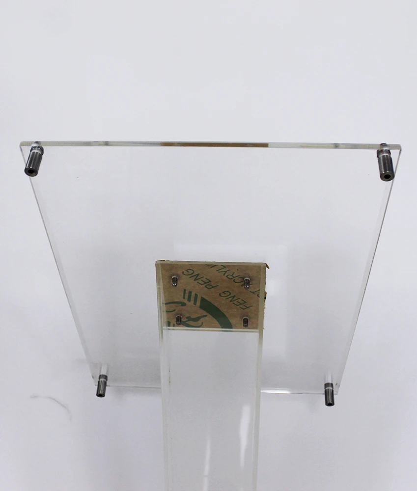High Quality Acrylic Clear Acrylic POP Floor Standing Poster Display Sign Holder Stand for Hotel Trade show Exhibition