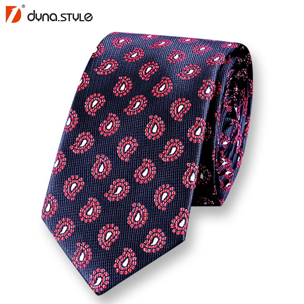 Мужской роскошный 100% чистый шелк, плетеный бордовый Пейсли новейший итальянский галстук