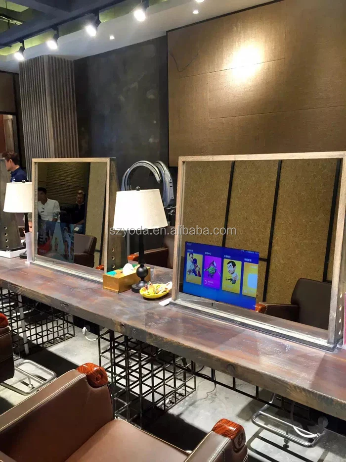 
Magic mirror LCD smart mirror TV touch mirror display for smart home 