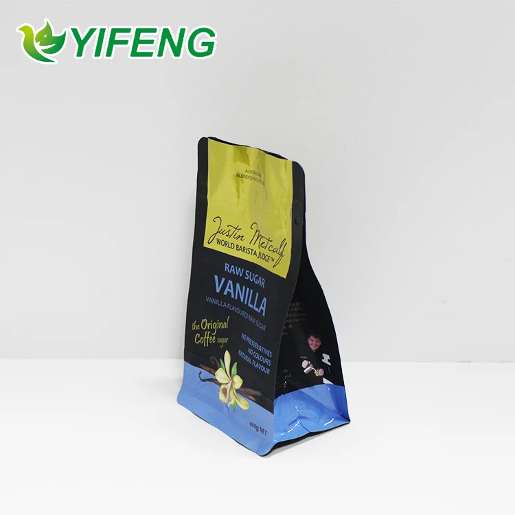 Factory Price Stand Up Flat Bottom Whey Protein Powder Pouch / Customized Zip Bags For Packaging Powder Products