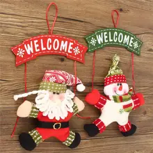 1PC Snowman Santa Claus Christmas Tree Decorations Decorative ornaments Home Garden Wedding Party Festival Decor Fabric Craft