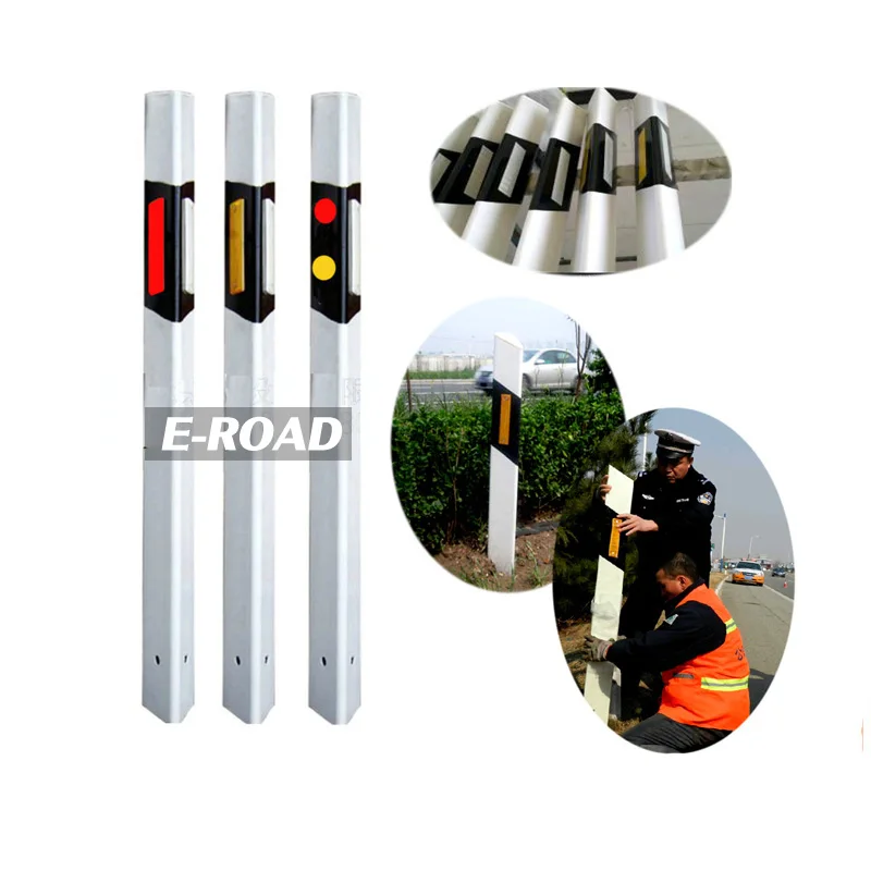 Triangle PVC Warning post flexible road side traffic delineator post