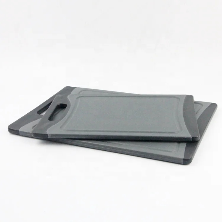 
Plastic Chopping Board Plastic Cutting Board Set with Non-Slip Feet TPR Wheat Material Cutting Board Plastic Cutting Board
