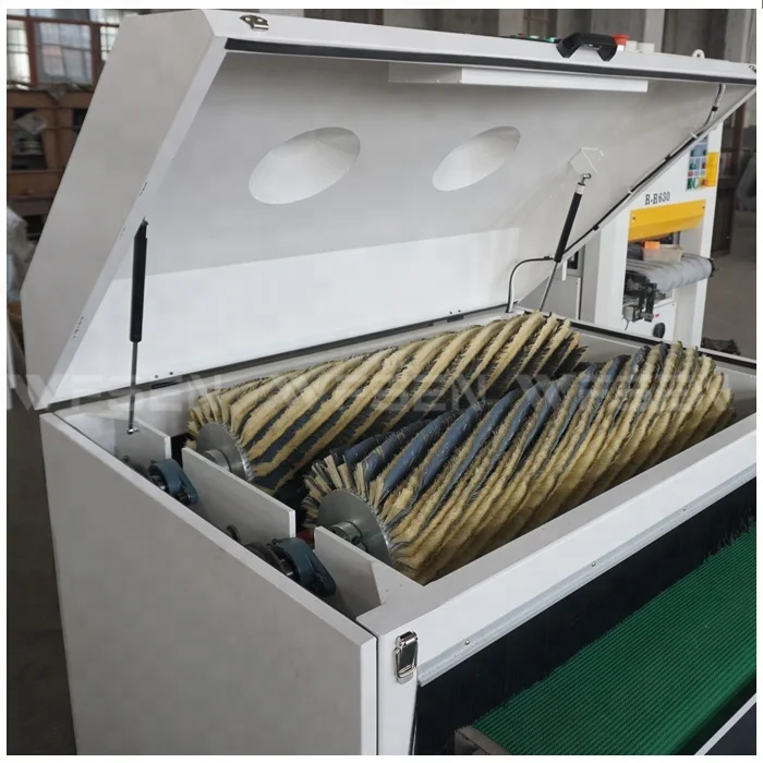 China Factory Profile Plywood Woodwork Dual Heavy Duty Cabinet Wood Brush Sander Machine