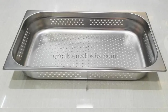 SS perforated GN pan for vegetable/ Kitchen equipment SS GN pan /service pan