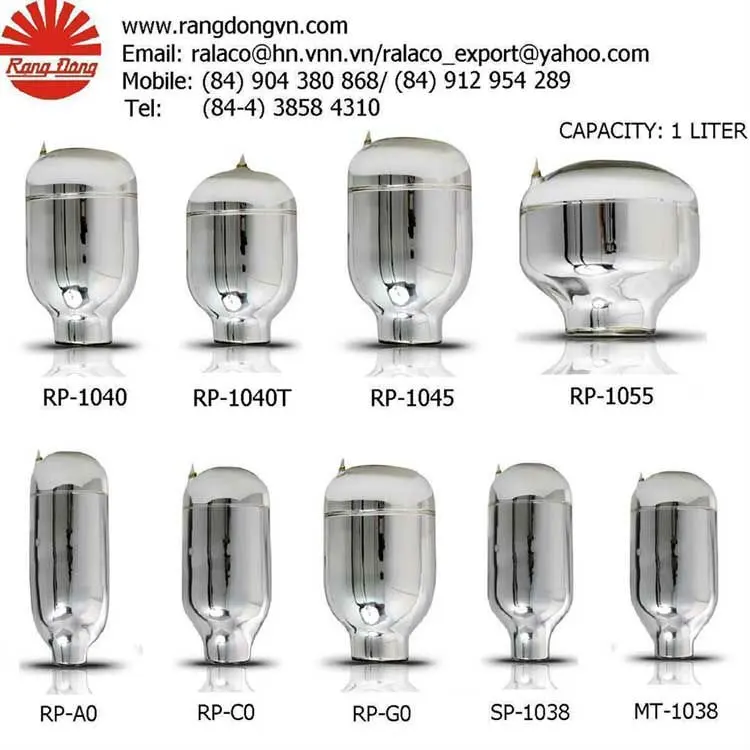 Glass refills of 1 liter for Vacuum flask