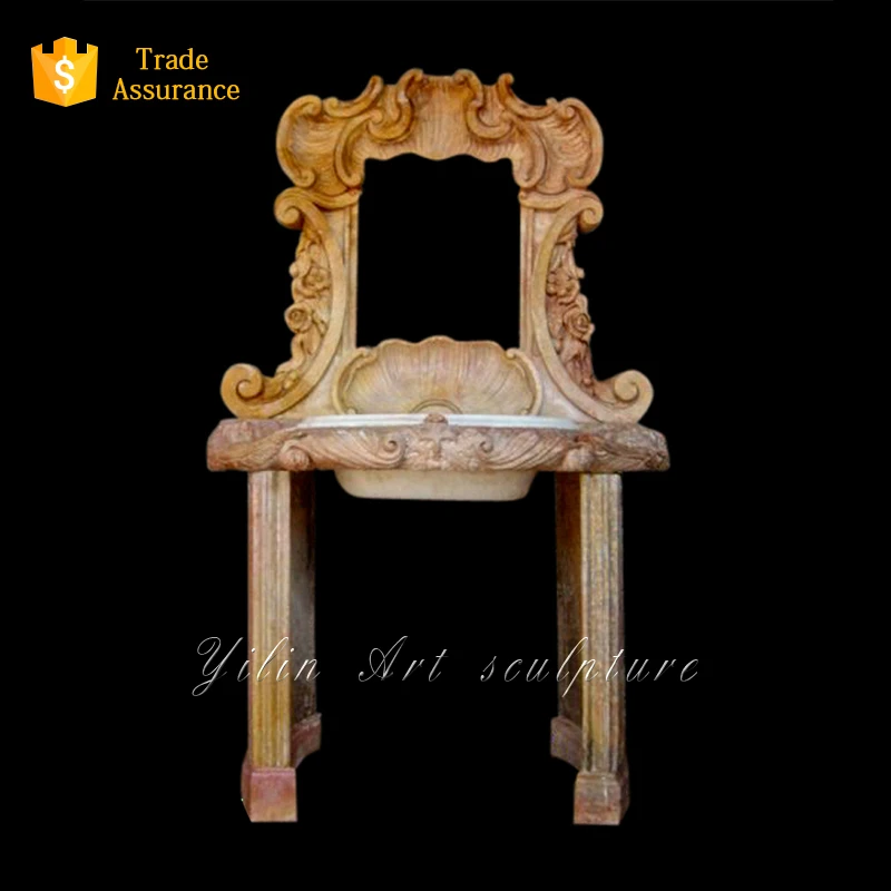 Sunset red marble bathroom washbasin YL-Y122