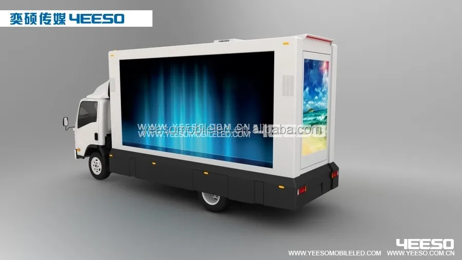 3-Sides LED Display Outdoor Advertising Vehicle