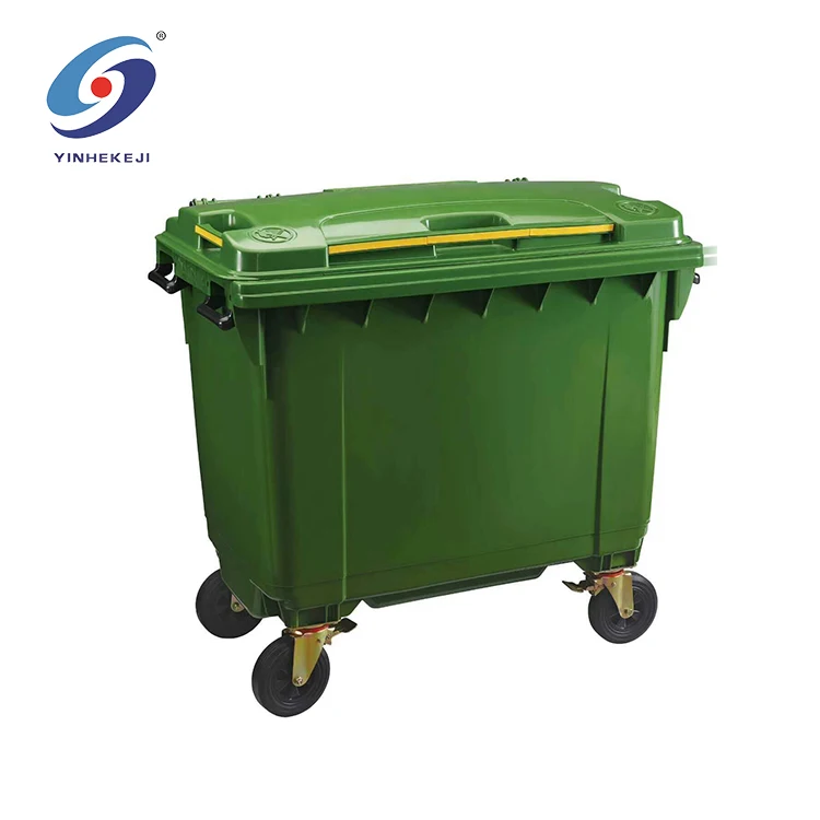 
660L Mobile Garbage Waste Bin Wheel Garbage Containers Bin 
