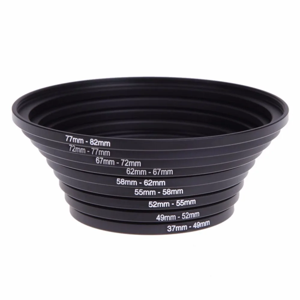 
OEM Custom Lens Filter Adapter Ring 10 in 1 Kit Step Up Ring Adapter Converter Set For DSLR Camera 