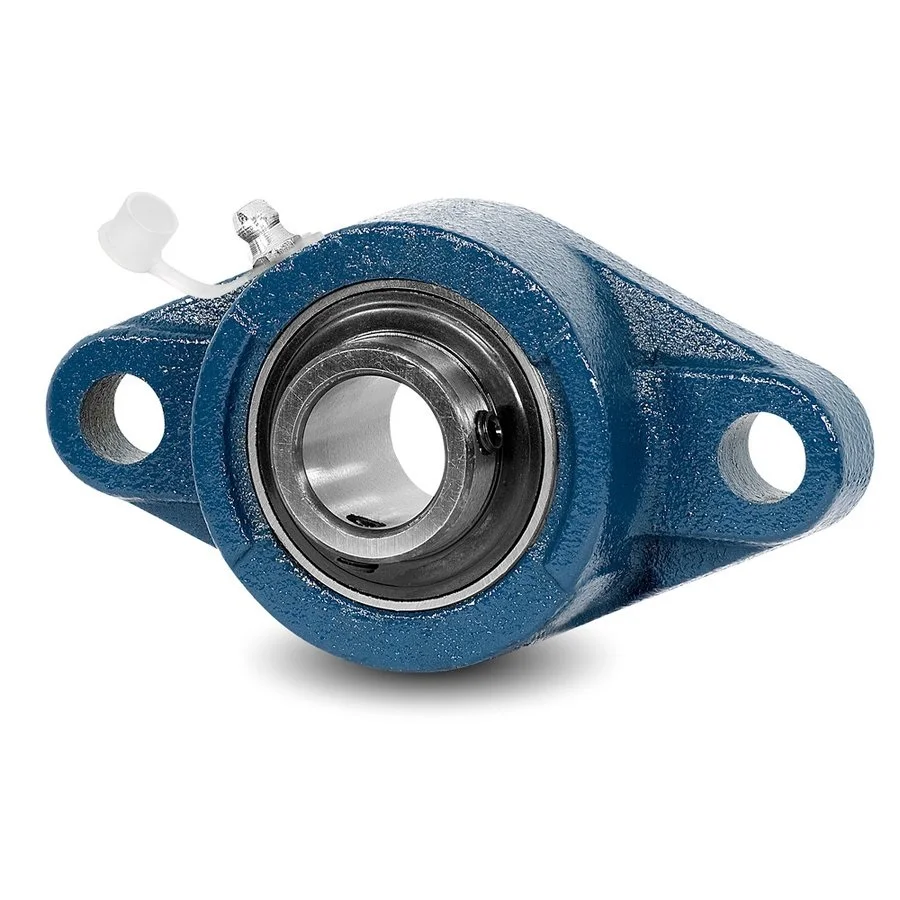 UCFL205 2 Bolt Flange Pillow block Bearing, 25mm Inside Diameter, Set Screw Locking, Cast Iron, Metric