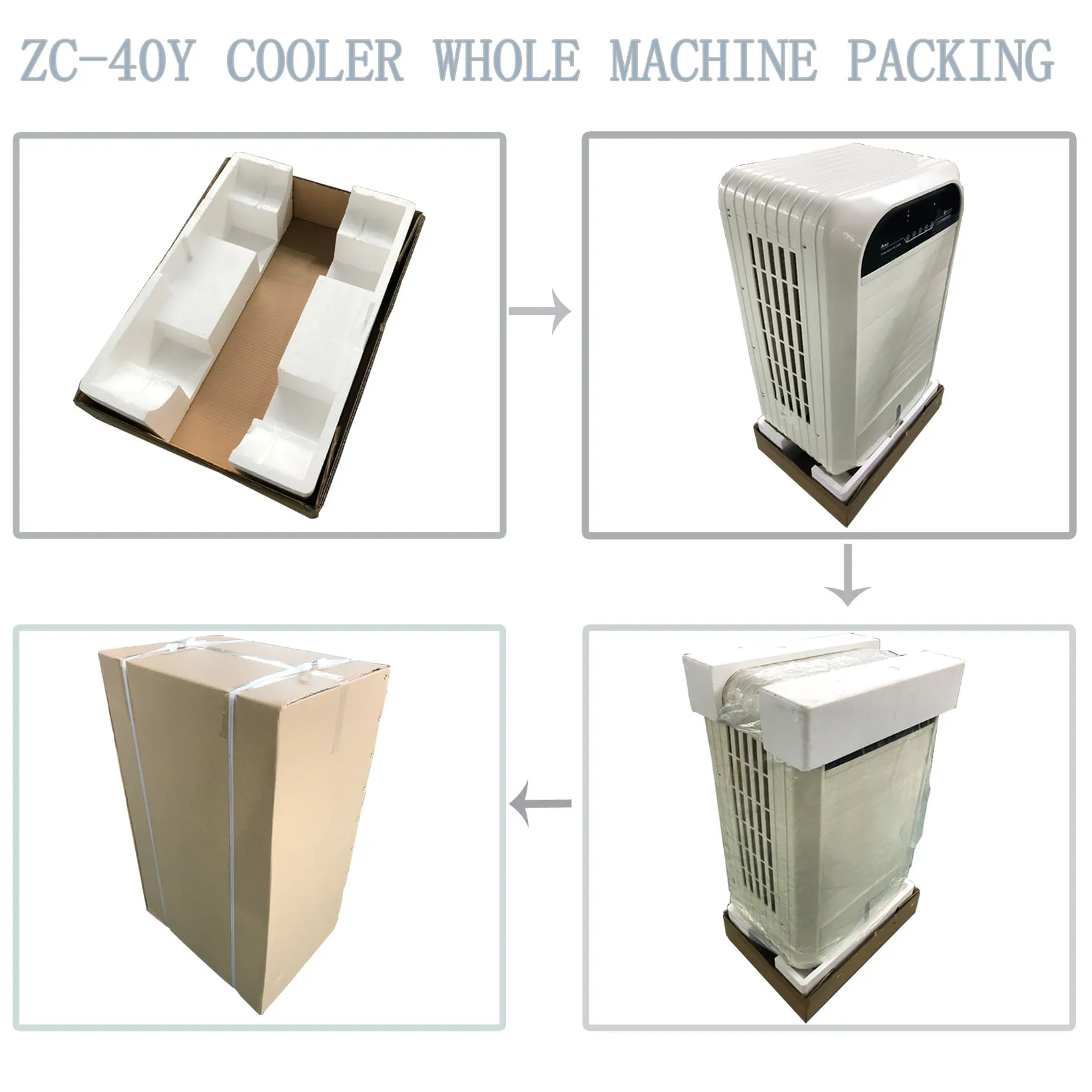 KEYE ZC-40Y home use swamp cooler portable air cooler with 4800 CMH airflow