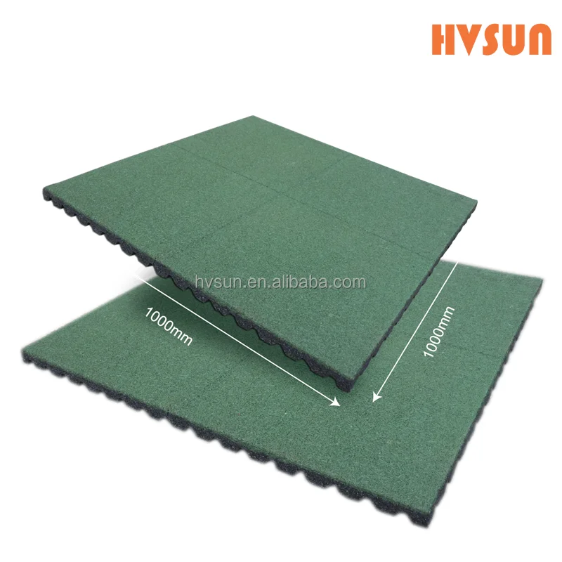Excellent quality Anti-slip high loading rubber garage flooring hexagon rubber tiles