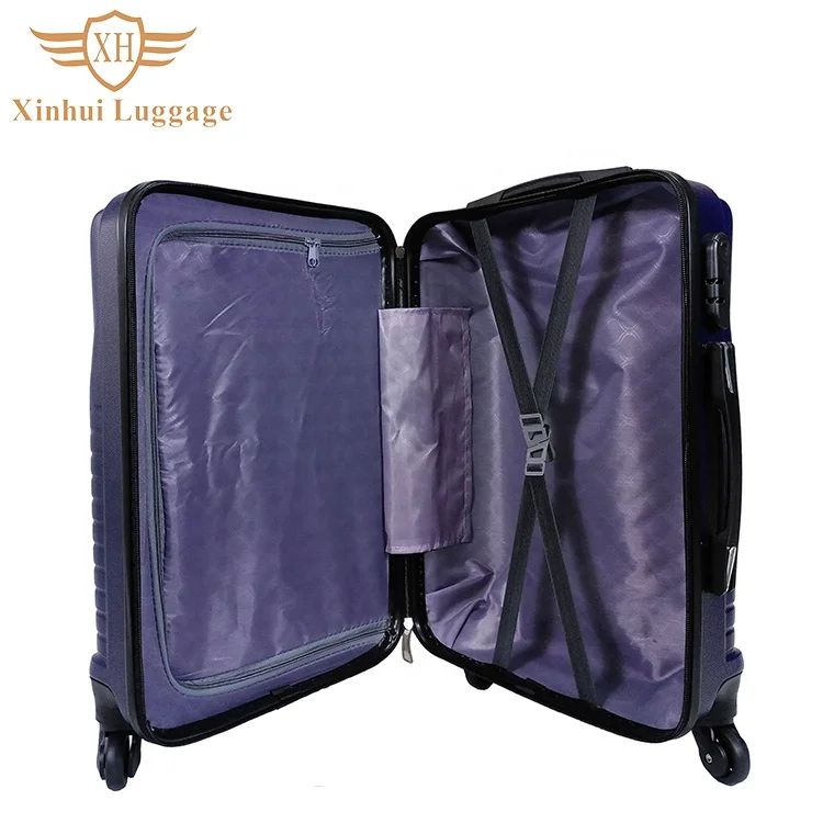 Chinese cheap factory price 3 pcs travel trolley suitcase abs frame luggage set