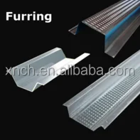 Light steel furring channel for ceiling frame