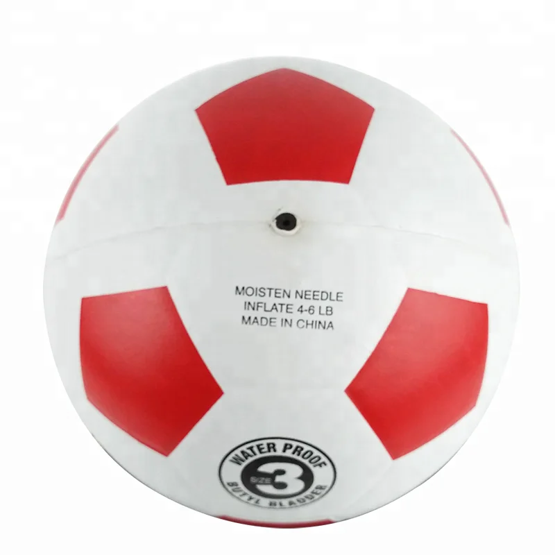 Factory Price Cheap Customized Size 3 Rubber Football Soccer Ball