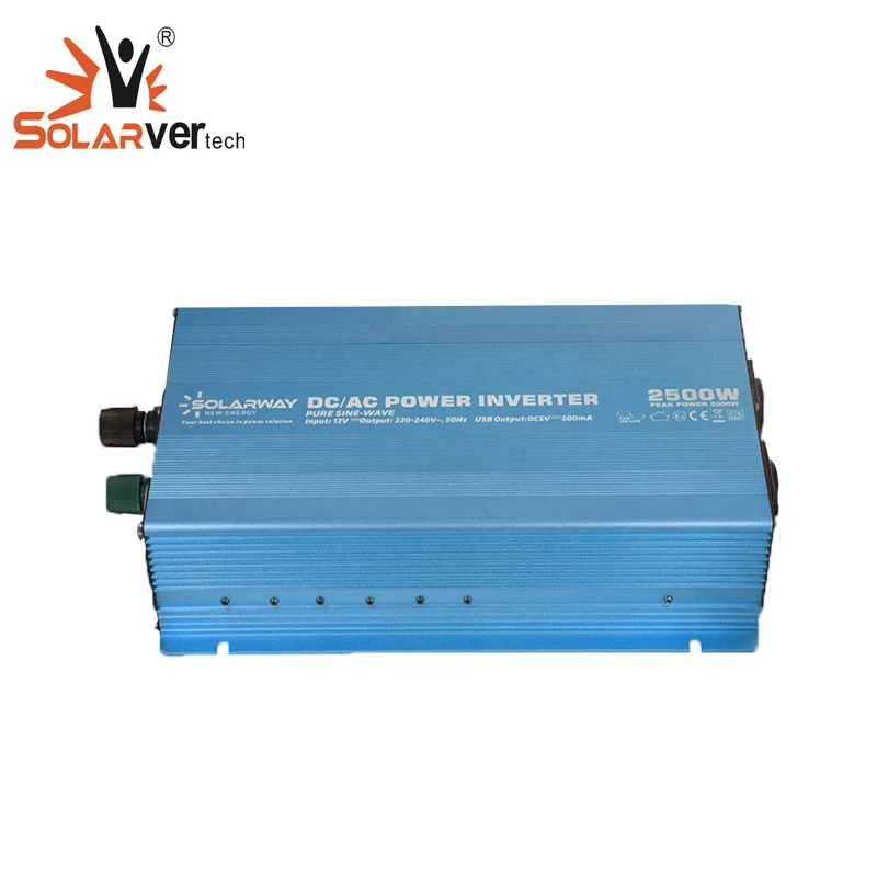 2500W 12v 24v 48v DC To AC 110v 120v 220v 230v Pure Sine Wave car inverter