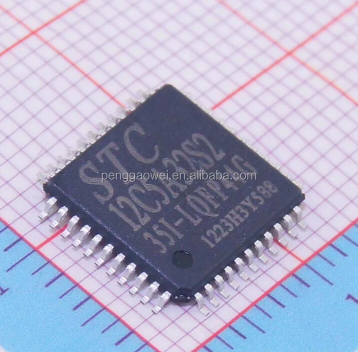 Новое и оригинальное микросхема MCU STC12C5A32S2-35I LQFP-44 в