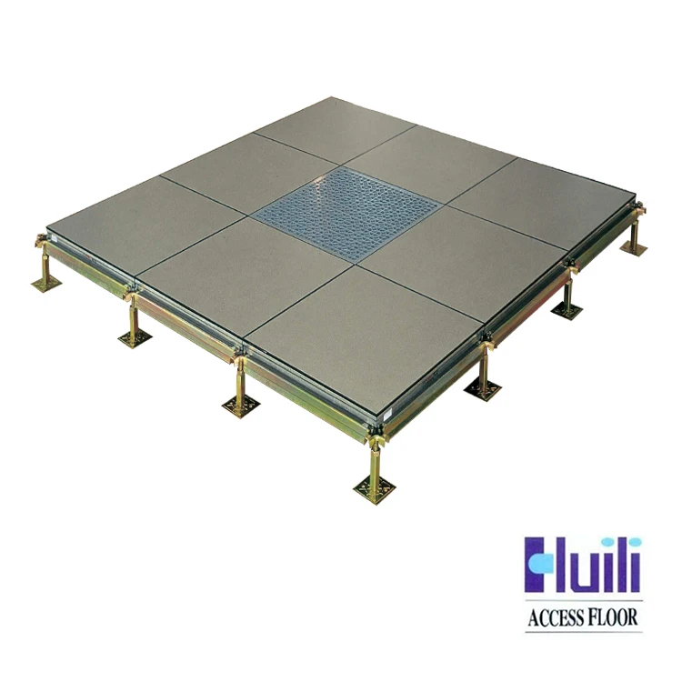 Antistatic Encased Calcium Sulphate Raised Floor/Access Floor Panel with HPL Finish and PVC Edge Trim