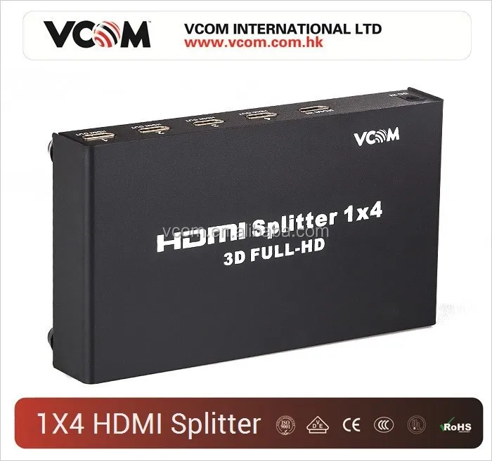 2015 высокоскоростной микро-hdmi сплиттер 1 x 4 поддержка 3D Full HD 1080 P