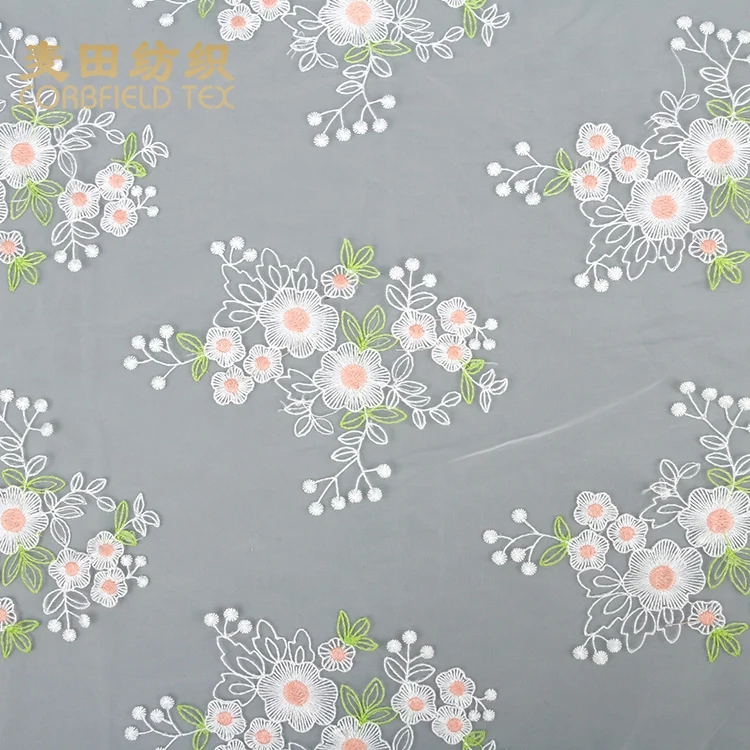 Горячий продавать 10 лет опыта красивые Дубай ткань вышивка