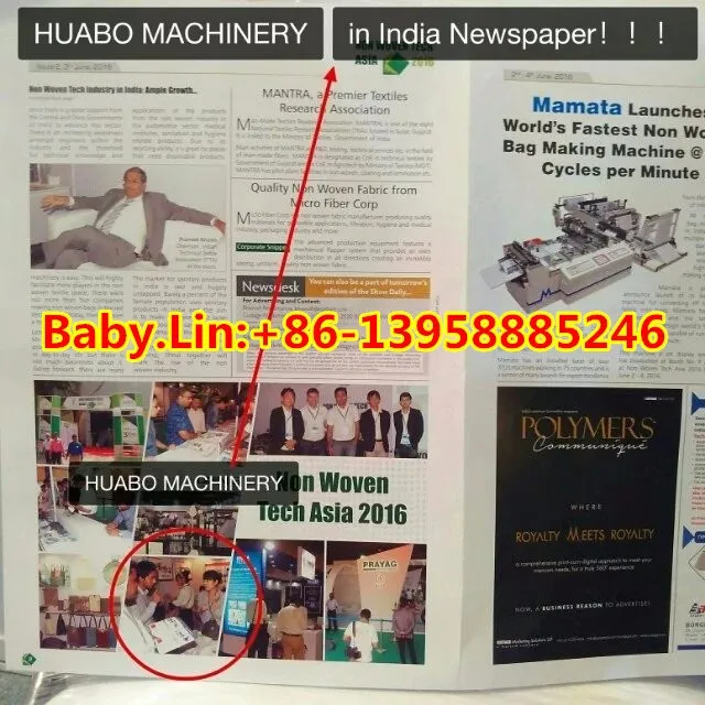 HS-850 non woven fabric bag to bag drum printing machine