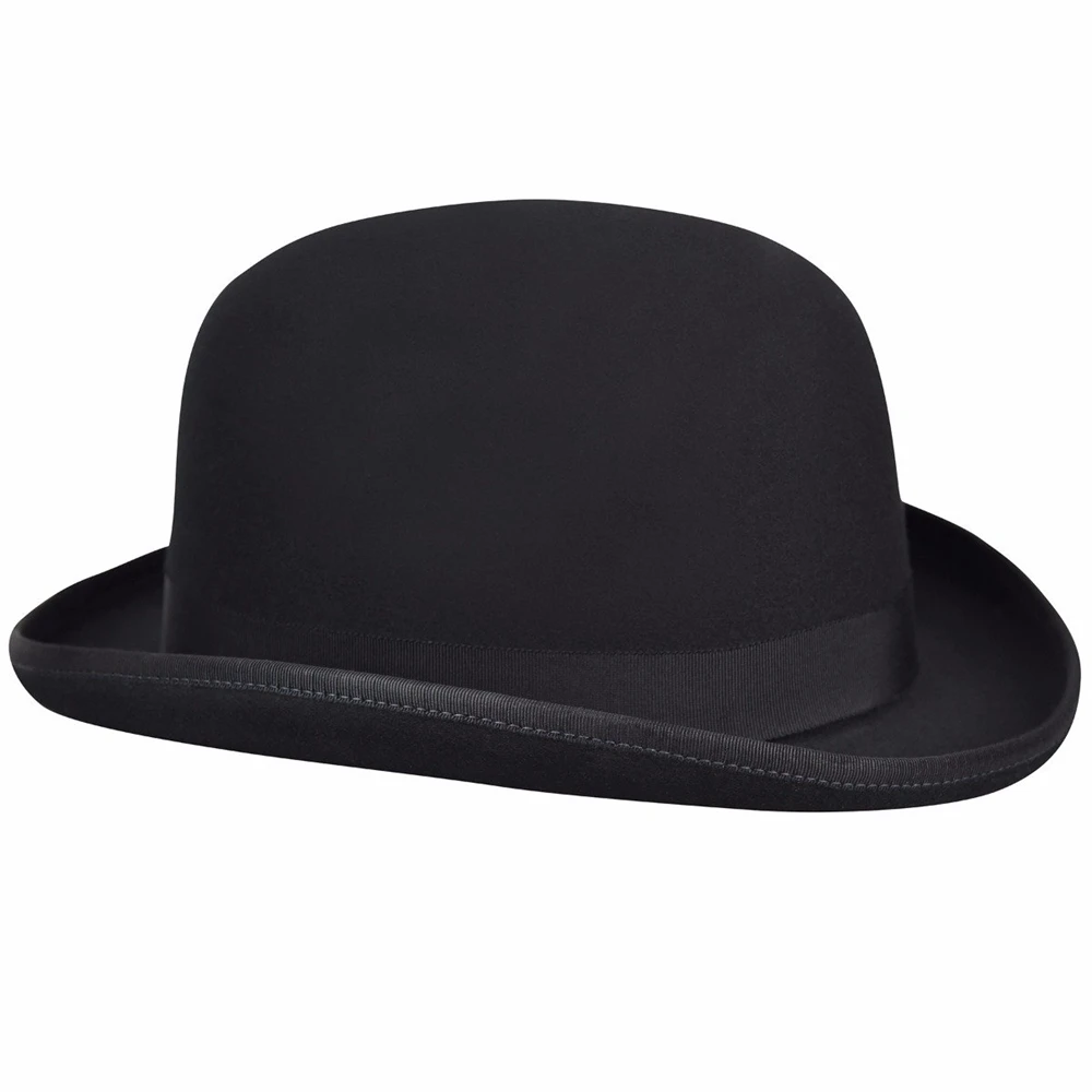 
Custom Men Wool Felt Derby Hat chapeaux man 