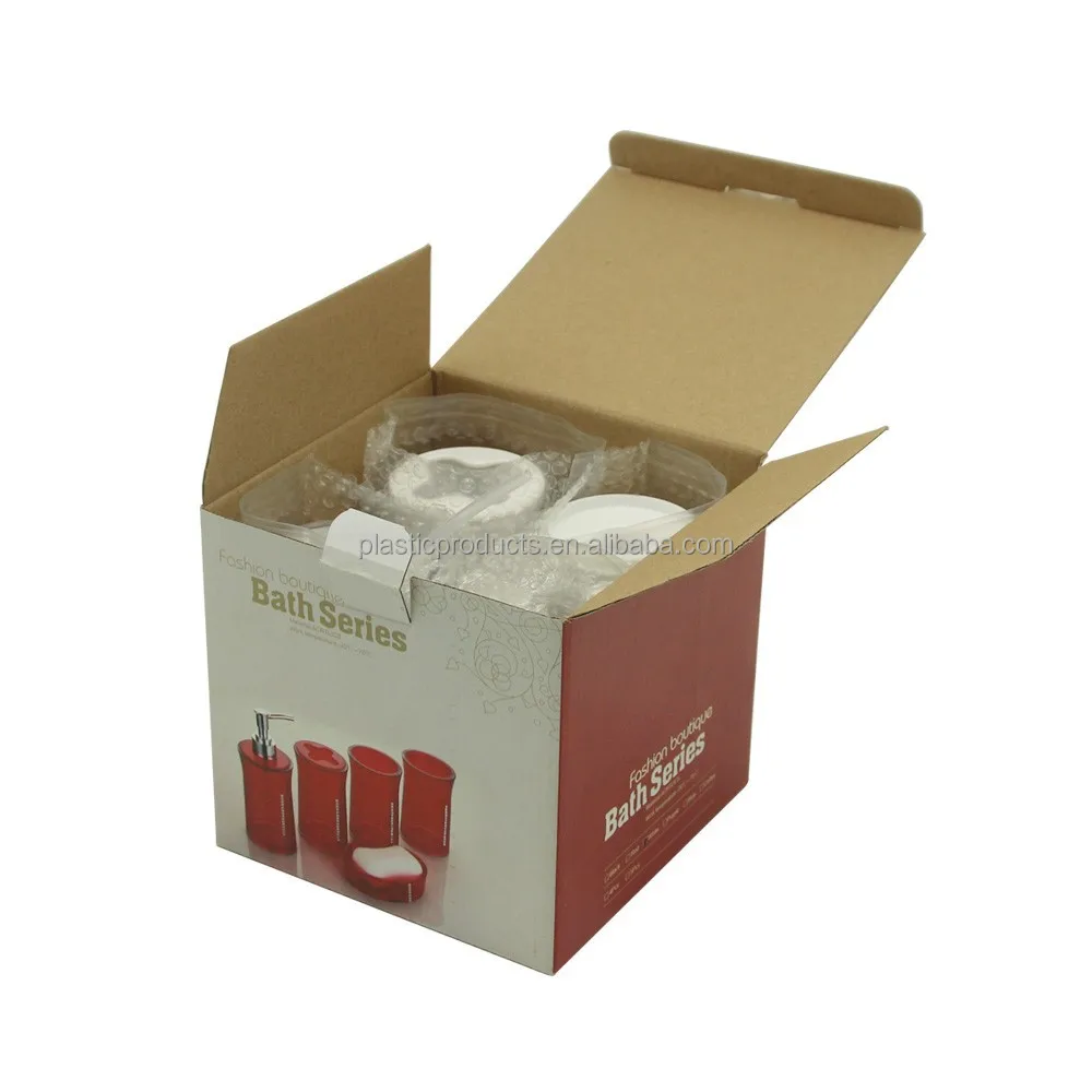 New design unique transparent bathroom accessory set