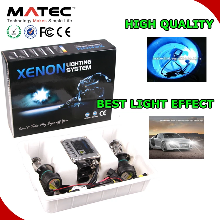 Guangzhou car part factory price 35/55W 6000k HID headlight xenon conversion kit H1 H7 H11 H13 880 HB3 HB4 75 watt hid xenon kit
